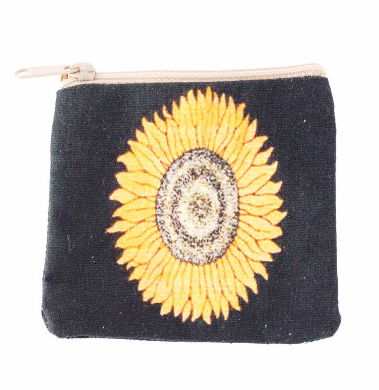 Sunflower change purse