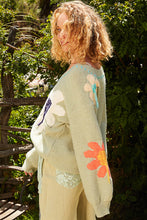 Load image into Gallery viewer, Soft Sage Floral V Neck
