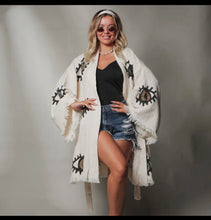 Load image into Gallery viewer, Evil Eye Kaftan Kimono
