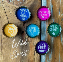 Load image into Gallery viewer, Handmade Eco Friendly bottle cap magnets
