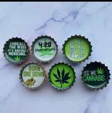 Load image into Gallery viewer, Handmade Eco Friendly bottle cap magnets
