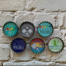 Load image into Gallery viewer, Handmade Eco Friendly bottle cap magnets
