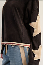 Load image into Gallery viewer, Snow Washed Star Patch Long Sleeve Top ✨
