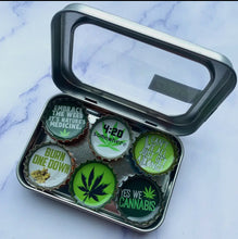 Load image into Gallery viewer, Handmade Eco Friendly bottle cap magnets
