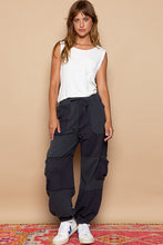 Load image into Gallery viewer, Funky Frayed Gauze Joggers in Ink Grey
