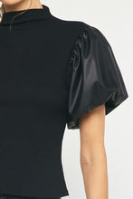 Load image into Gallery viewer, Black Puff Short Sleeve

