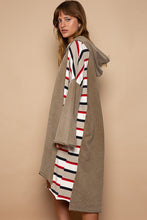 Load image into Gallery viewer, Taos Taupe Hi Lo Hoodie Dress
