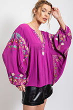 Load image into Gallery viewer, Poly Dobby Embroidered Top
