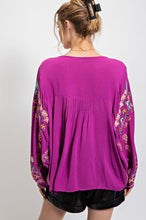 Load image into Gallery viewer, Poly Dobby Embroidered Top
