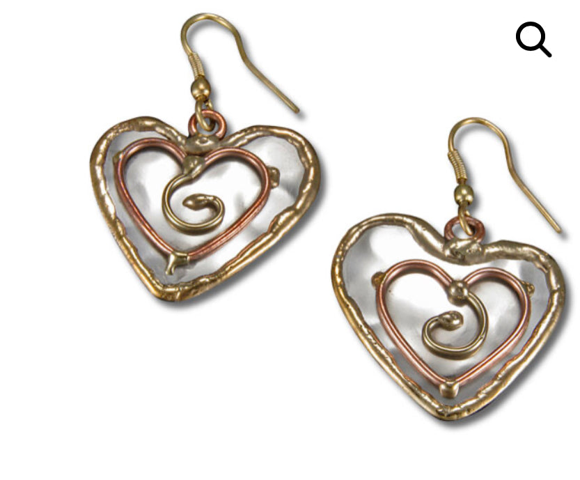 Heart shaped earrings