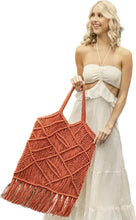 Load image into Gallery viewer, Adria Large Cotton Macrame Bag
