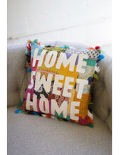 Load image into Gallery viewer, Home Sweet Home Kantha Throw Pillow
