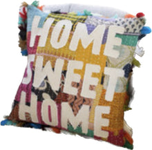 Load image into Gallery viewer, Home Sweet Home Kantha Throw Pillow
